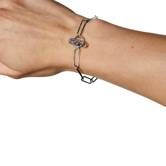 Paper clip bracelet